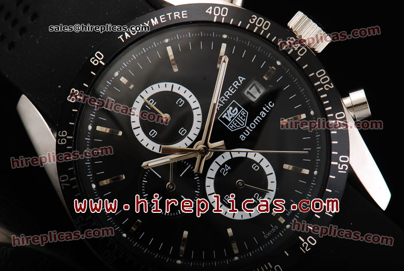 Hot Sell Tag Heuer Carrera Calibre 16 CV2010.FT6007 Asia Automatic Steel Black Dial