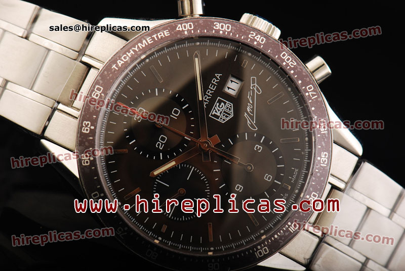 Top Quality Pretty Tag Heuer Carrera Calibre 16 Chrono CV2013.BA0786 Swiss Valjoux 7750 Automatic Steel Black Dial