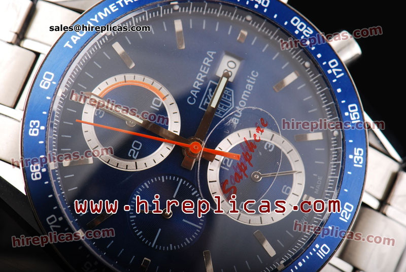 Buy Cheap Tag Heuer Carrera Calibre 16 Chrono CV2015.BA0794 Swiss Valjoux 7750 Automatic Steel Blue Dial