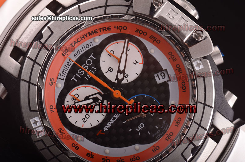 Charming Tissot T-Sport T-Race Moto GP T027.417.17.A MO9 Tissot Original Quartz Steel Black Carbon Fibre Dial PVD Bezel