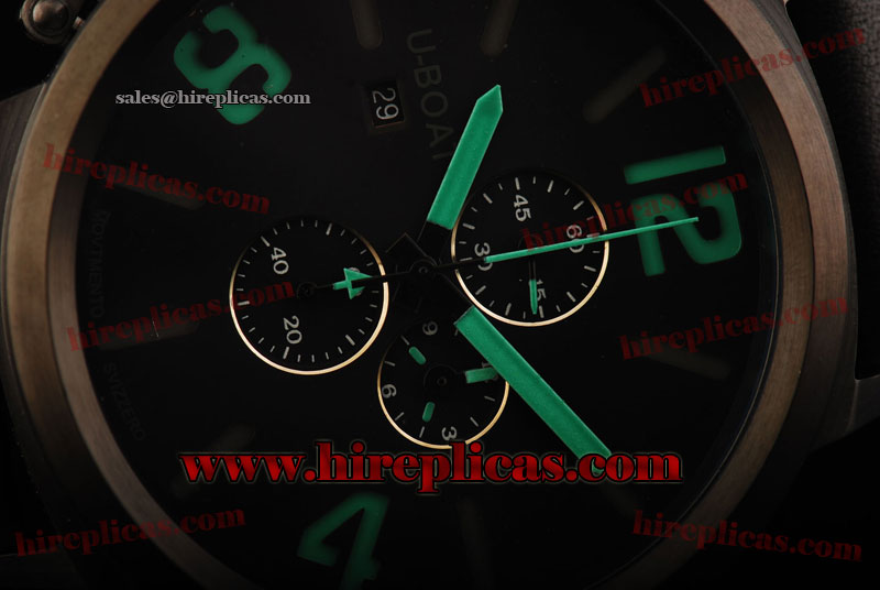 AAA U-Boat Classico Chrono 2061 Miyota Quartz PVD Black Dial