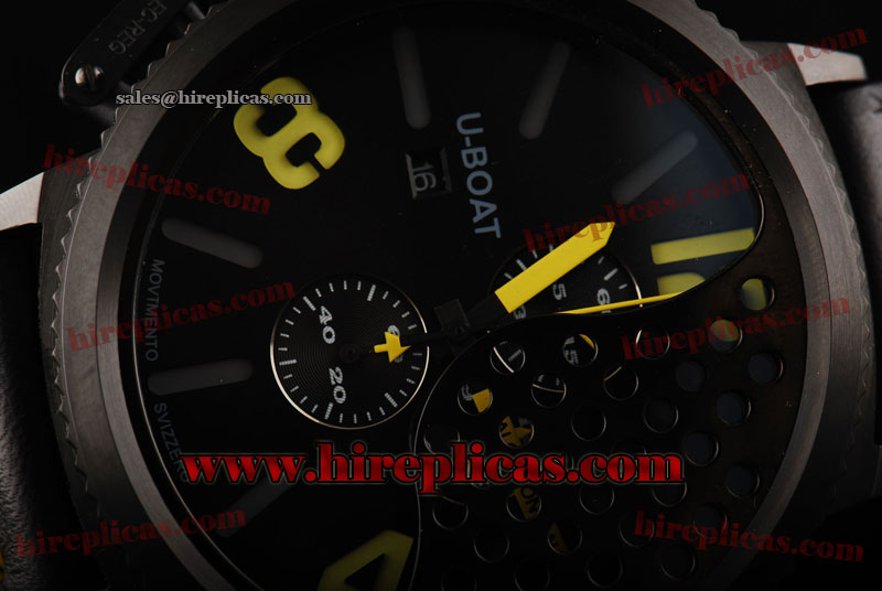 AAA U-Boat Flightdeck Eclipse 1853 Miyota Quartz PVD Black Dial