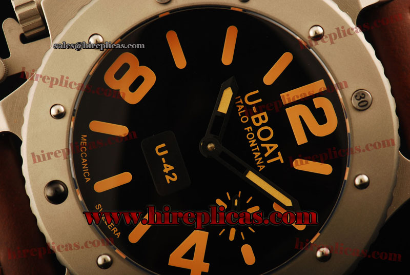 Best U-Boat Limited Edition U-42 6157 Automatic Steel Black Dial Yellow Markers