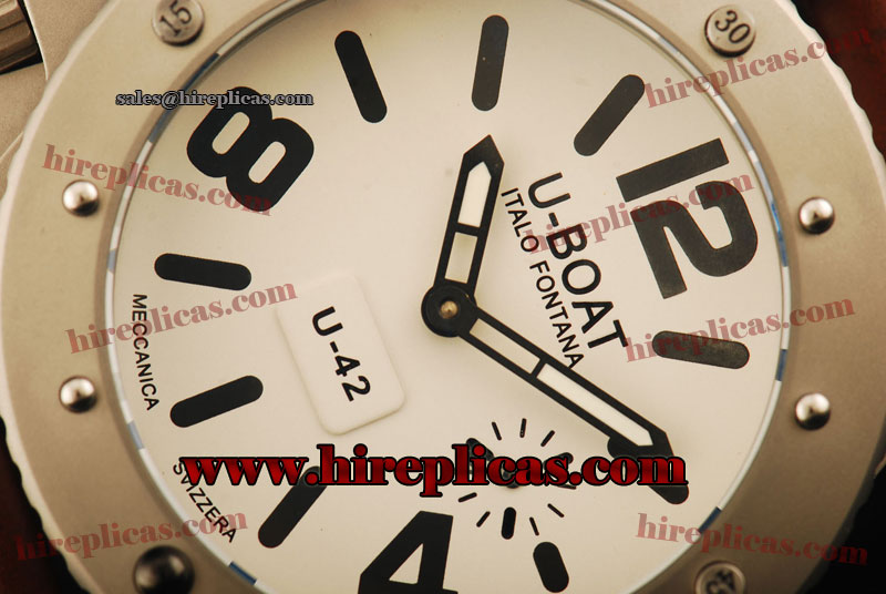 discount Fashion U-Boat Limited Edition U-42 6157 Automatic Steel White Dial Black Markers