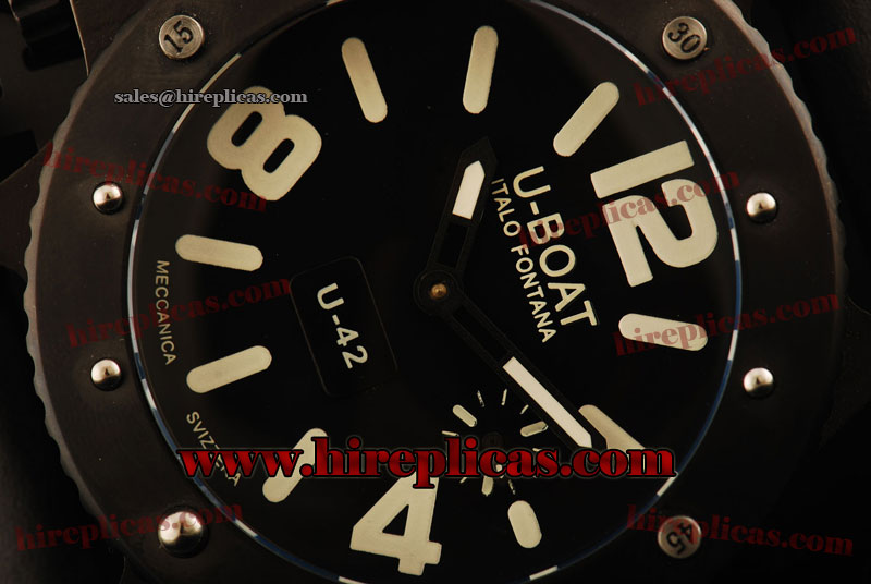 Classic Fake Best U-Boat Limited Edition U-42 6475 Automatic PVD Black Dial White Markers