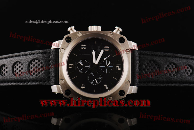 Modern U-Boat Thousands of Feet CAB 1798 Swiss Valjoux 7750 Automatic Steel Black Dial