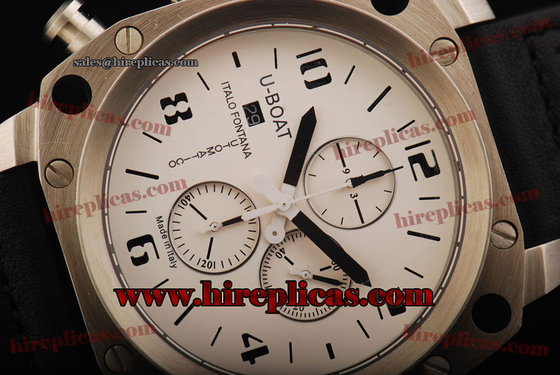 Best quality U-Boat Thousands of Feet CAB 1798 Swiss Valjoux 7750 Automatic Steel White Dial