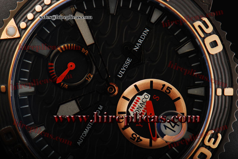 Best quality Ulysse Nardin Maxi Marine Diver Limited Edition 260-32/3A Asia Automatic PVD Black Dial