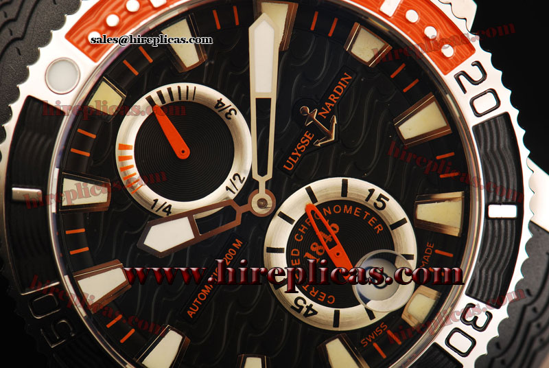 Cheapest Replica Ulysse Nardin Maxi Marine Diver Limited Edition 263-55-3/92 Asia Automatic Steel Black Dial