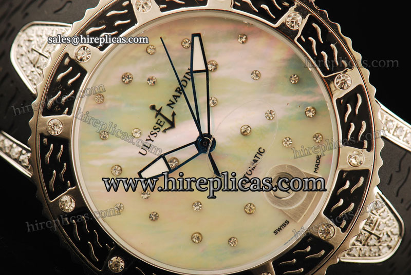 Top Quality Classic Unique Ulysse Nardin Marine Lady Diver 8103-101EC-3C/12 Swiss ETA 2836 Automatic Steel MOP Dial Diamond Markers