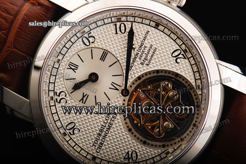 Fake Classic Vacheron Constantin Malte 47400/000G-9105 Swiss Manual Winding Tourbillon Steel White Dial