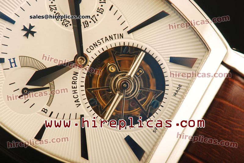 Luxury knockoff Vacheron Constantin Malte 47400-000G-9100-TWTA Swiss Toubillon Manual Winding Steel White Dial