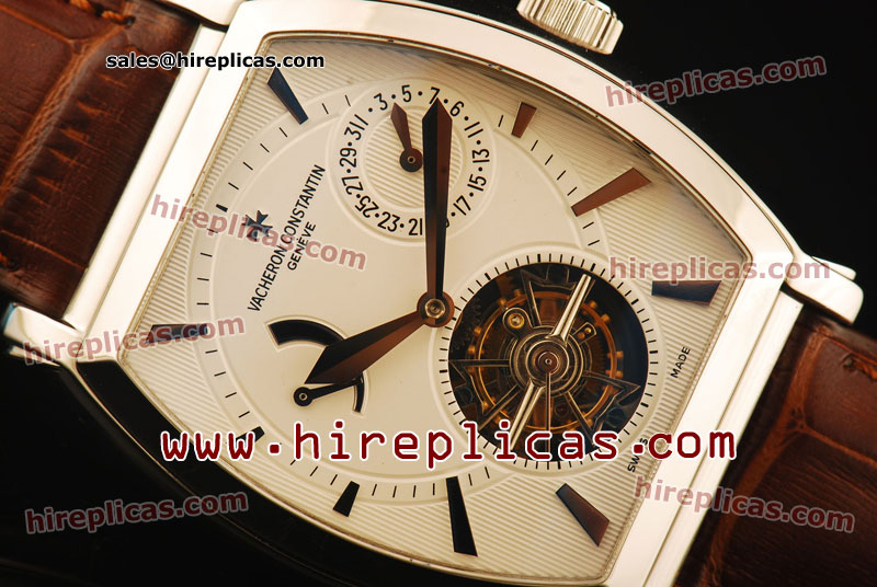 discount Fashion Vacheron Constantin Malte 47400-000G-9100-TWTB Swiss Toubillon Manual Winding Steel White Dial