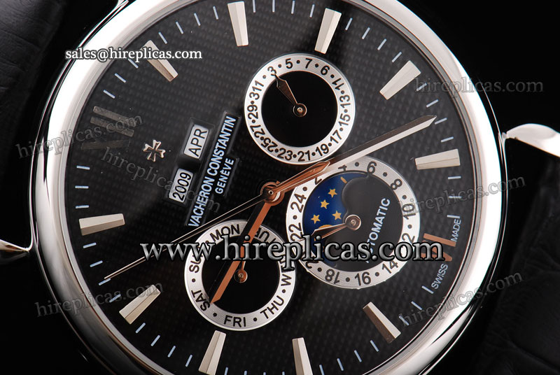 Best Vacheron Constantin Malte 80172/000R-9308 Asia Automatic Steel Black Dial