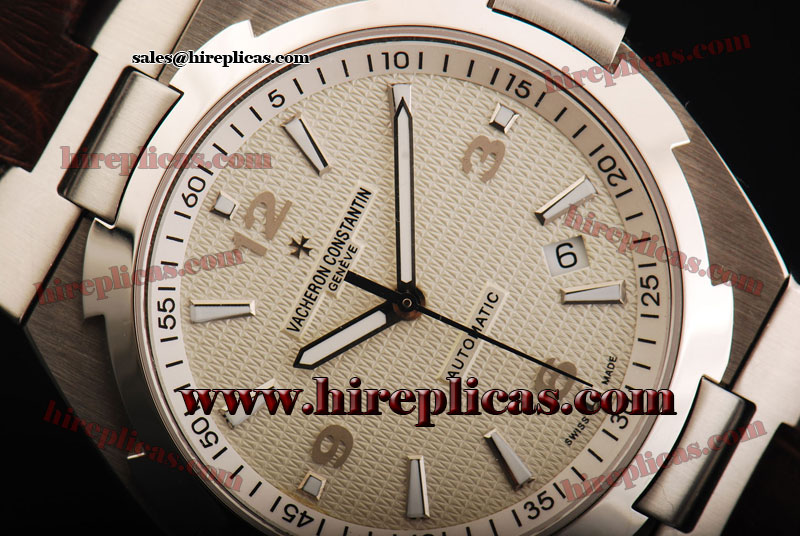 Duplicate Vacheron Constantin Overseas 47040/000W-9501 Swiss ETA 2824 Automatic Steel White Dial