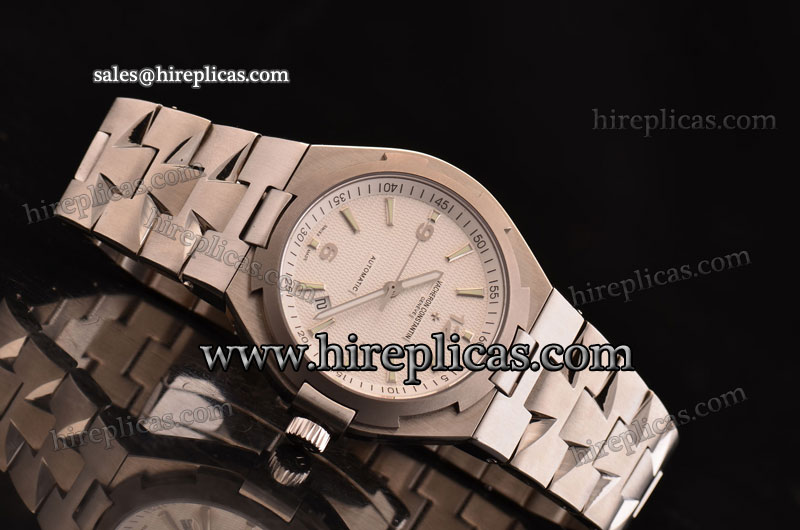 High quality Luxury Vacheron Constantin Overseas 47040/B01A-9093 Swiss ETA 2836 Automatic Steel White Dial Titanium Bezel
