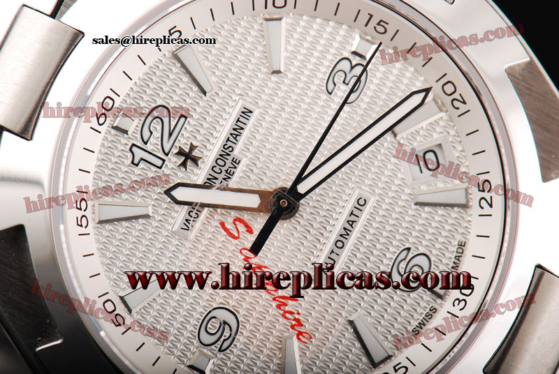 Unique Beautiful Vacheron Constantin Overseas 47040/b01a-9099 Swiss ETA 2836 Automatic Steel White Dial