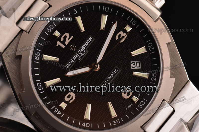 Luxury discount Vacheron Constantin Overseas 47040/B01A-9094 Swiss ETA 2836 Automatic Steel Black Dial Titanium Bezel