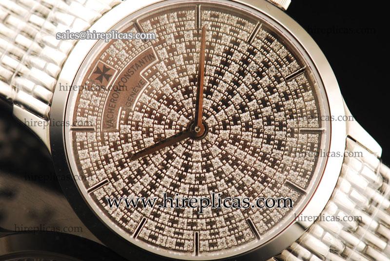 Fake Classic Vacheron Constantin Patrimony 25559/000G-9280 Swiss Quartz Steel Diamond Dial