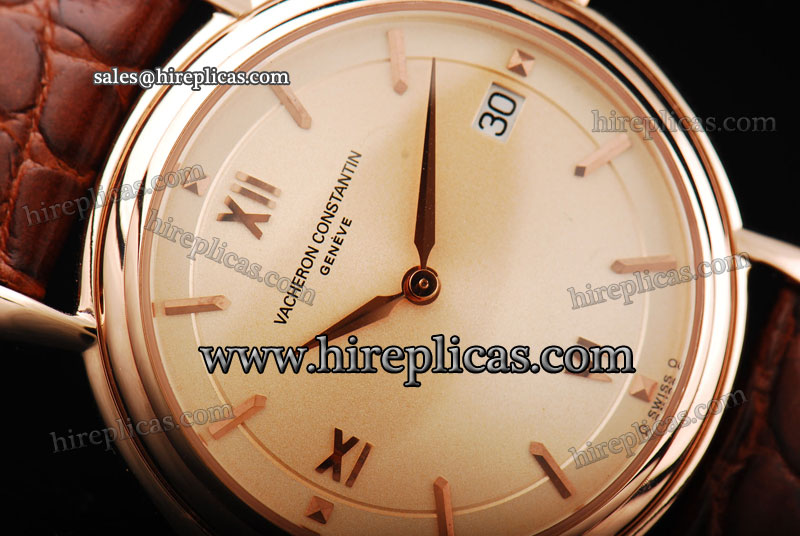Luxury knockoff Vacheron Constantin Patrimony 80172/000R-9310 Swiss ETA 2824 Automatic Rose Gold White Dial