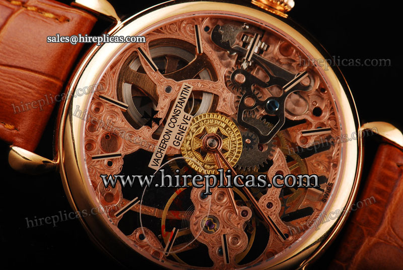 Luxury discount Vacheron Constantin Partrimony Skeleton 43172/000r-9242 Swiss Manual Winding Rose Gold Skeleton Dial